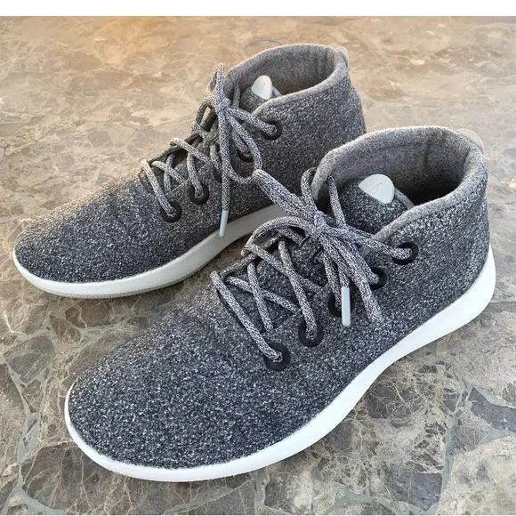 ALLBIRDS WRUM High Top Merino Wool Runner Up Mizzles Men's Sneakers Gray. - Picture 1 of 13